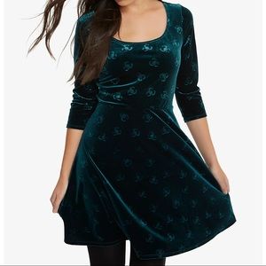 Her Universe Loki Velvet Embossed Dress